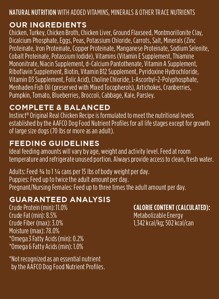Instinct Grain-Free Chicken Formula Canned Dog Food