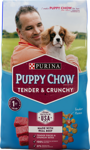 Purina Puppy Chow Tender and Crunchy Beef Recipe Dry Dog Food
