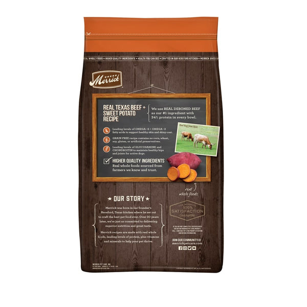 Merrick Grain Free Real Texas Beef & Sweet Potato Dry Dog Food