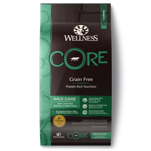 Wellness CORE Grain Free Natural Wild Game Duck, Turkey, Wild Boar and Rabbit Recipe Dry Dog Food