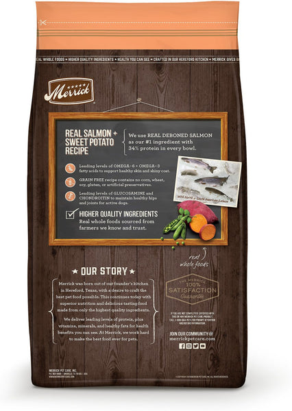 Merrick Grain Free Real Salmon & Sweet Potato Recipe Dry Dog Food