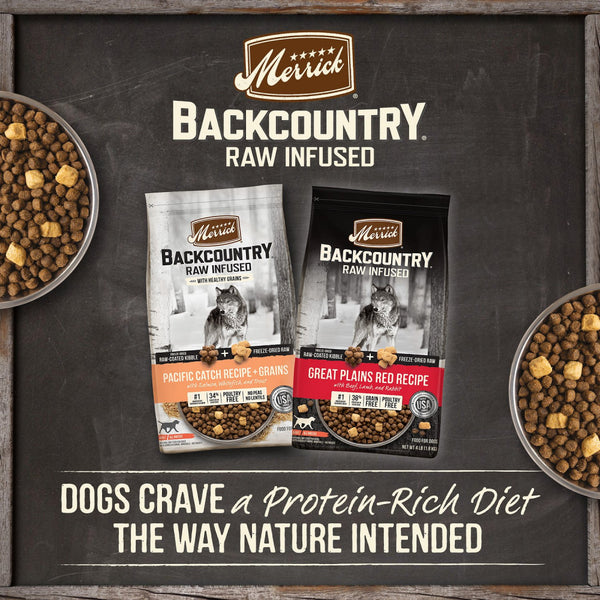 Merrick Backcountry Raw Infused Grain Free Great Plains Red Recipe Dry Dog Food