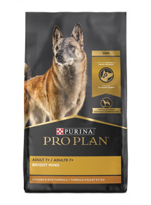 Purina Pro Plan Bright Mind Adult 7plus Chicken & Rice Formula Dry Dog Food