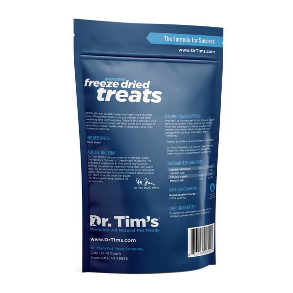Dr. Tim's Freeze Dried Clean Tripe Dog and Cat Treats