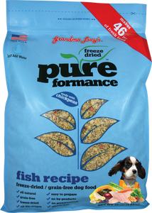 Grandma Lucy's Pureformance Fish Recipe Freeze Dried Grain Free Dog Food