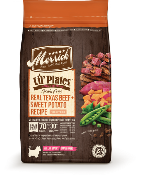 Merrick Lil' Plates Small Breed Grain Free Real Beef & Sweet Potato Dry Dog Food