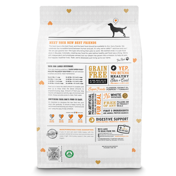 I and Love and You Grain Free Nude Super Food Poultry Palooza Dry Dog Food