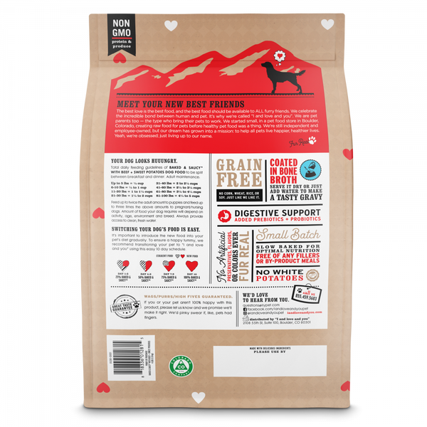 I and Love and You Baked & Saucy Beef & Sweet Potato Dry Dog Food
