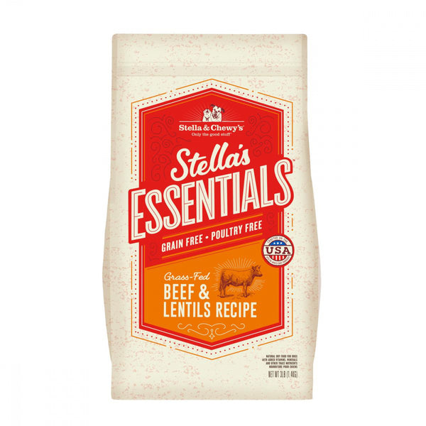 Stella & Chewy's Stella's Essentials Kibble Grass Fed Beef & Lentils Recipe Dry Dog Food