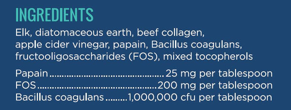 Dr. Tim's Freeze Dried Elk Probiotic Pet Supplement