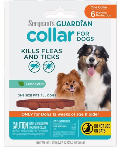 Sergeant's Guardian Flea & Tick Collar for Dogs