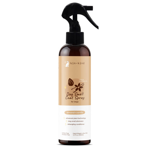 kin+kind Almond Vanilla Natural Coat Spray for Dog Smells