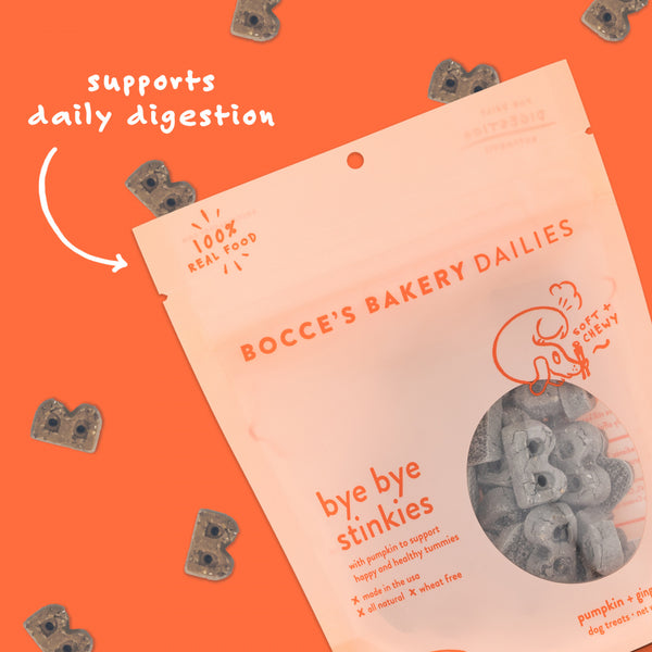 Bocce's Bakery Bye Bye Stinkies Soft & Chewy Dog Treats
