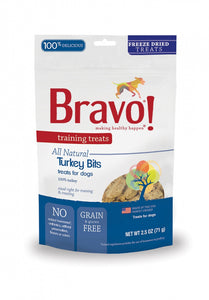 Bravo! Grain Free Turkey Freeze-Dried Training Size Dog Treats